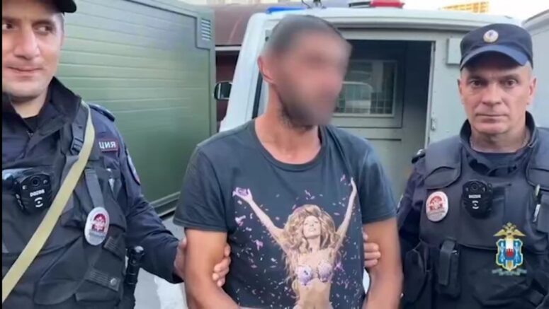    задержанный, кадр из видео / ГУ МВД по Ростовской области