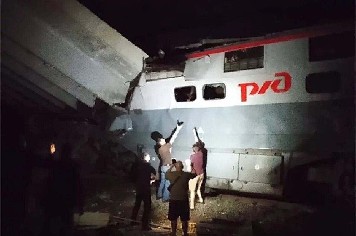    На месте обрушения моста в Брянской области идут восстановительные работы