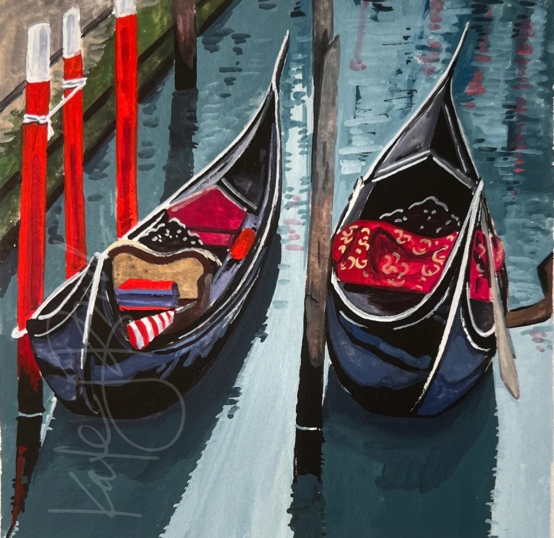 Венеция. Художница Кейт Джарвик