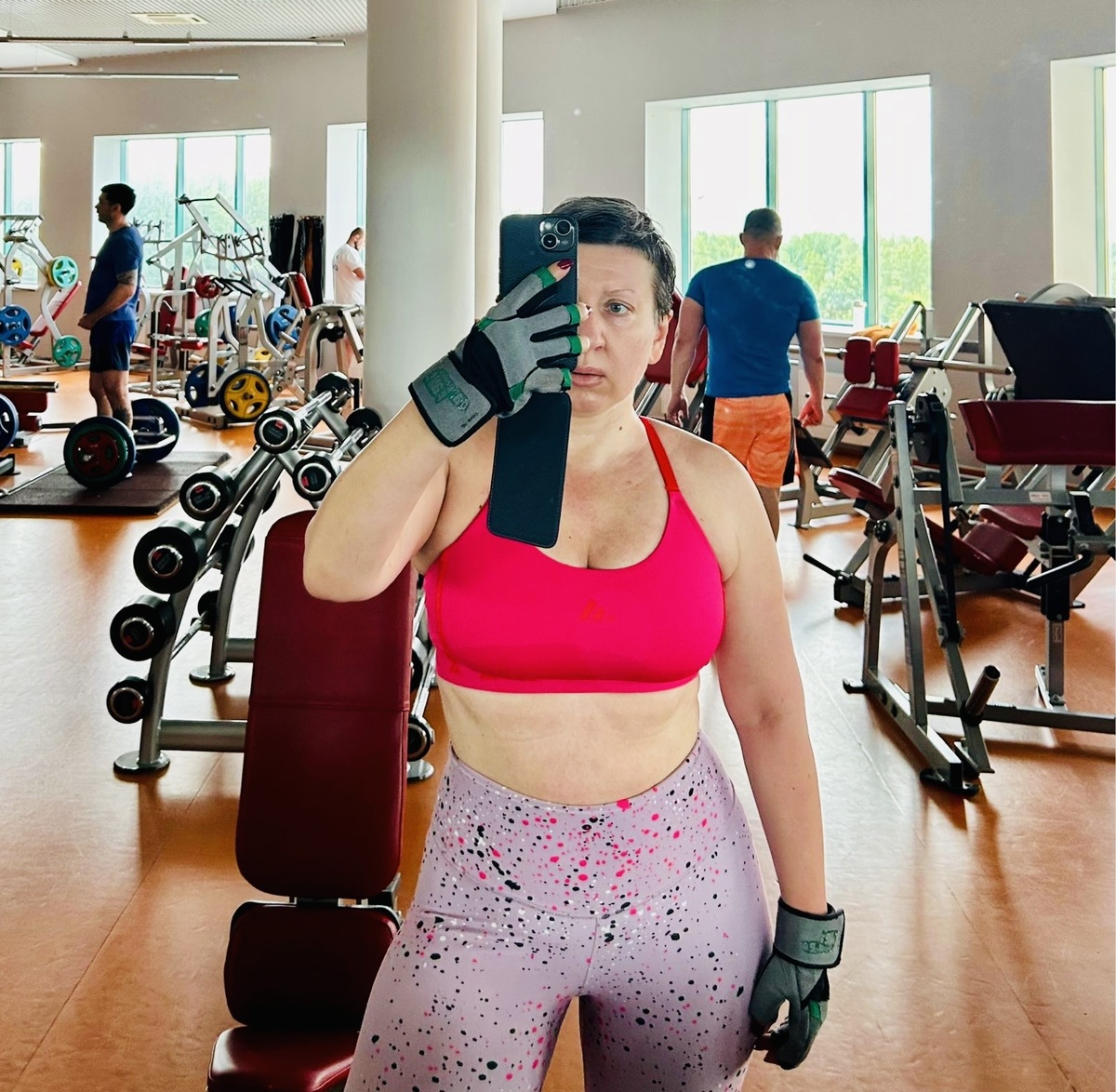 Силушка = массушке эх да на ускореньице ☺️🤣 никак селфи делать не научусь 