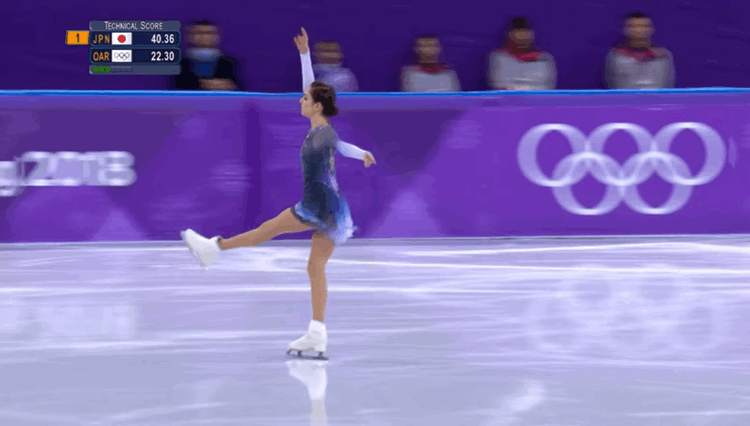 Евгения Медведева. Тройной риттбергер (3Lo)