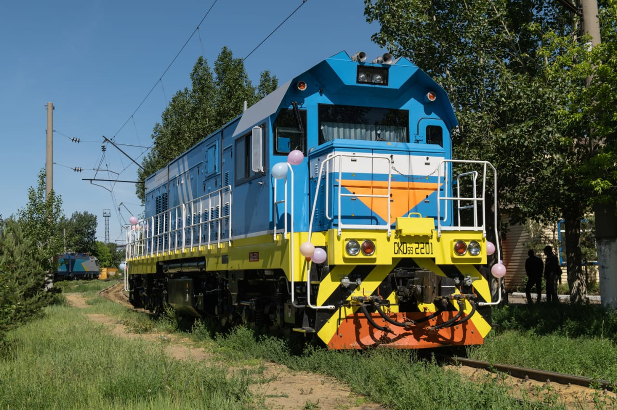 Маневровый тепловоз CKD6S от CRRC в Казахстане. Источник: CRRC