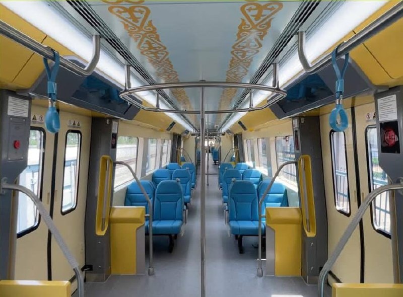 Салон первого поезда CRRC для проекта Astana LRT. Источник: CTS