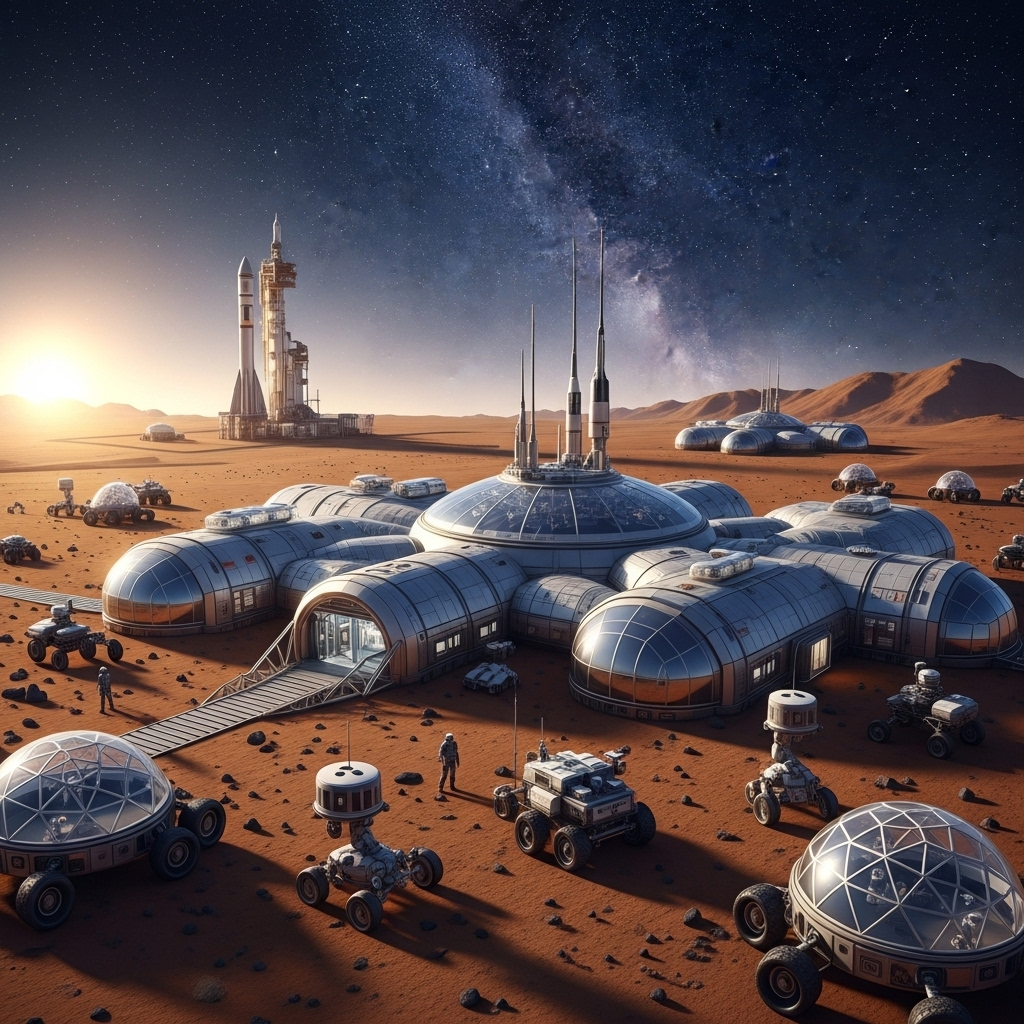 Колонизация Марса, марсианская среда обитания, будущее космических путешествий