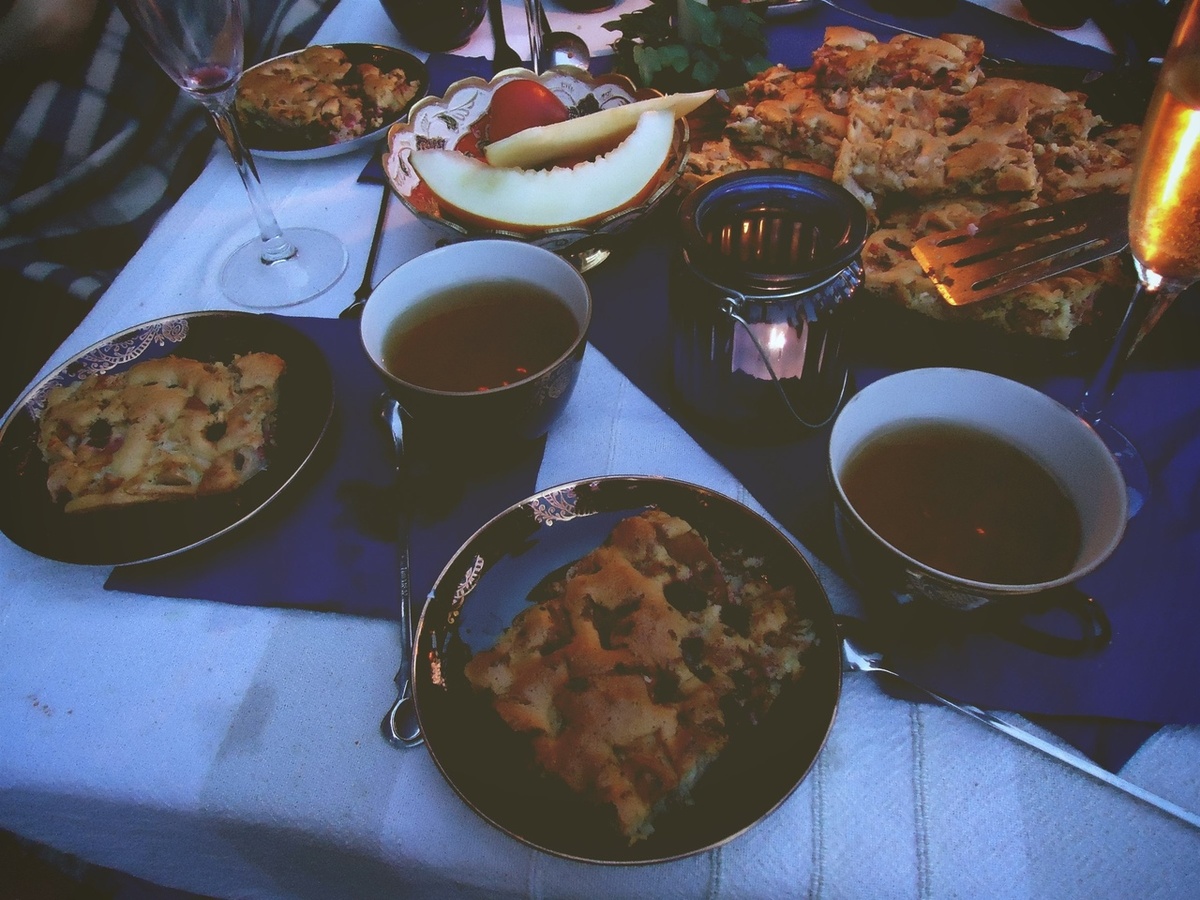 вечерний чай на веранде в Ново-Ленино