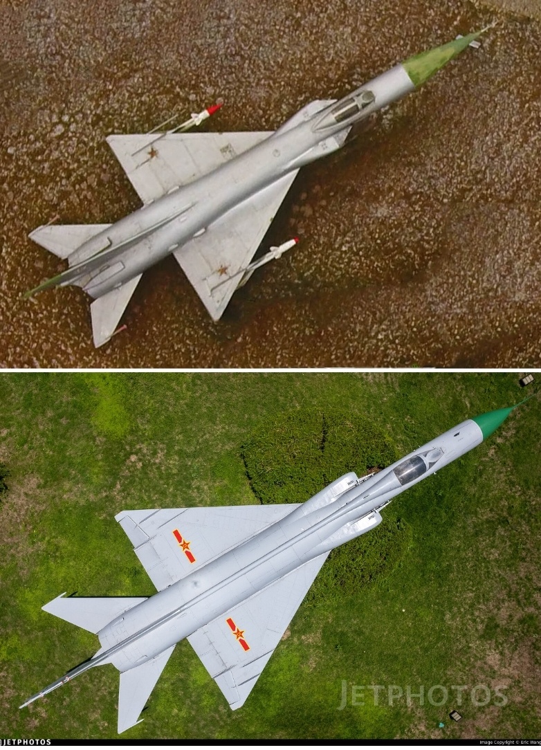 Верхнее фото Су-15 нижнее модификации J-8II. 