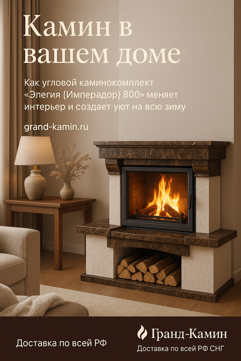    Камин в вашем доме: как угловой каминокомплект «Элегия (Имперадор) 800» меняет интерьер и создает уют на всю зиму Kamin