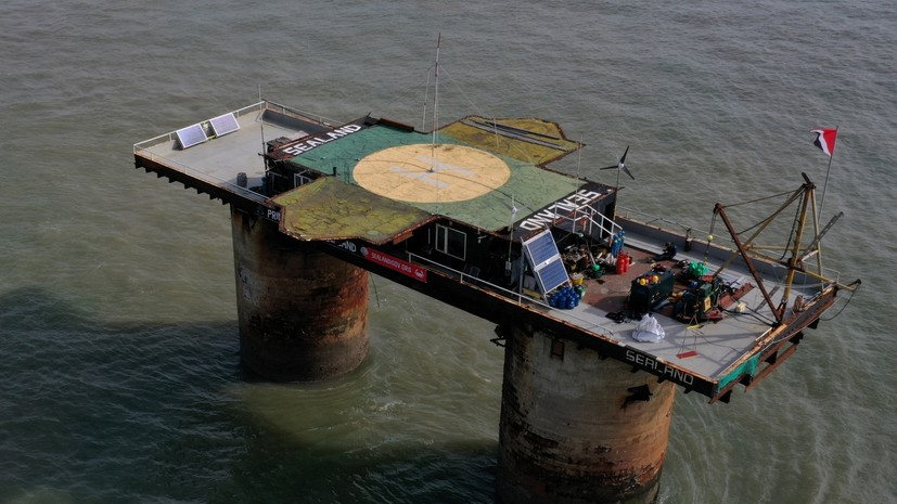 Фото Силенда с высоты птичьего полета