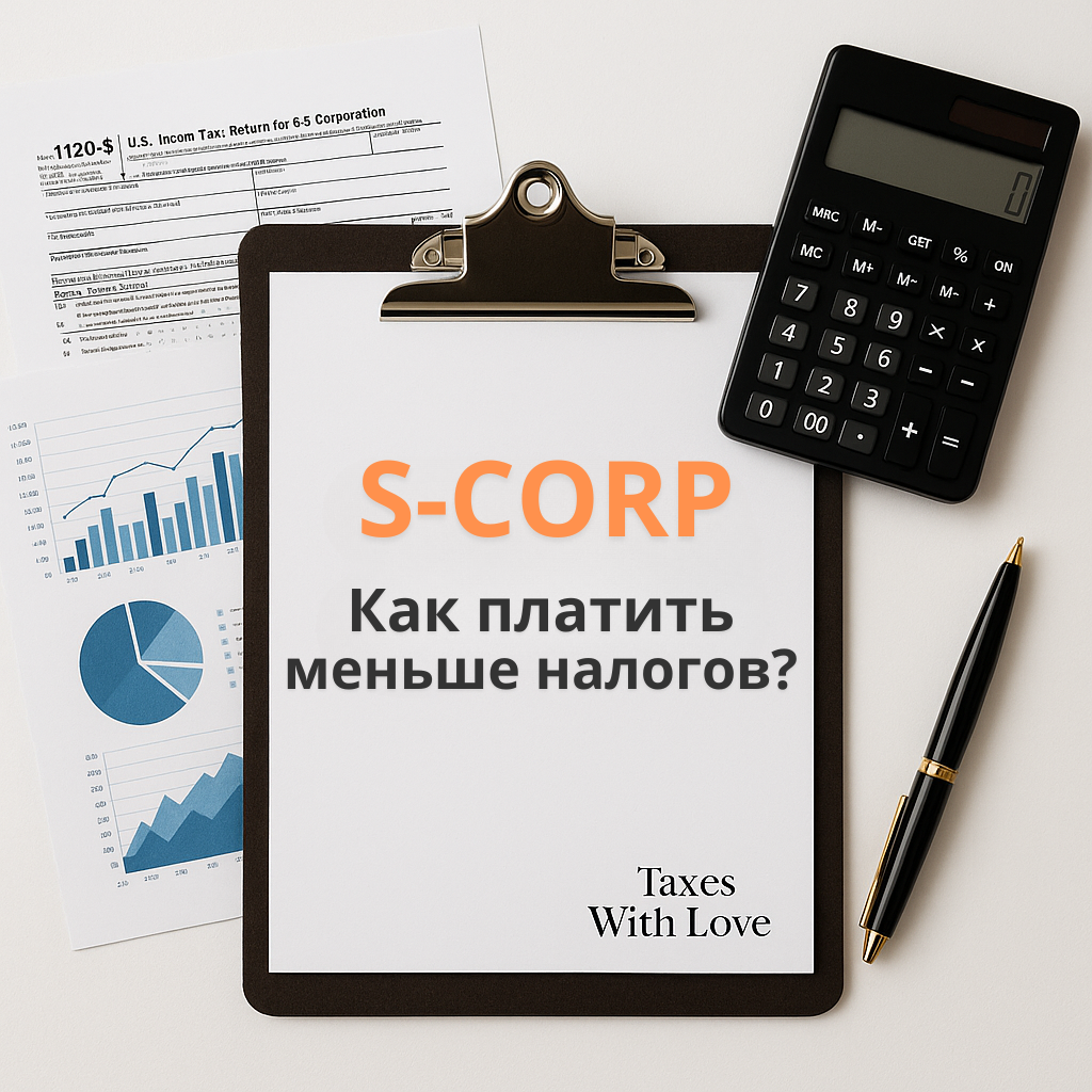 Налоги с Любовью, S-Corp, S Corporation, налоги в США, открыть бизнес в Америке, бизнес США