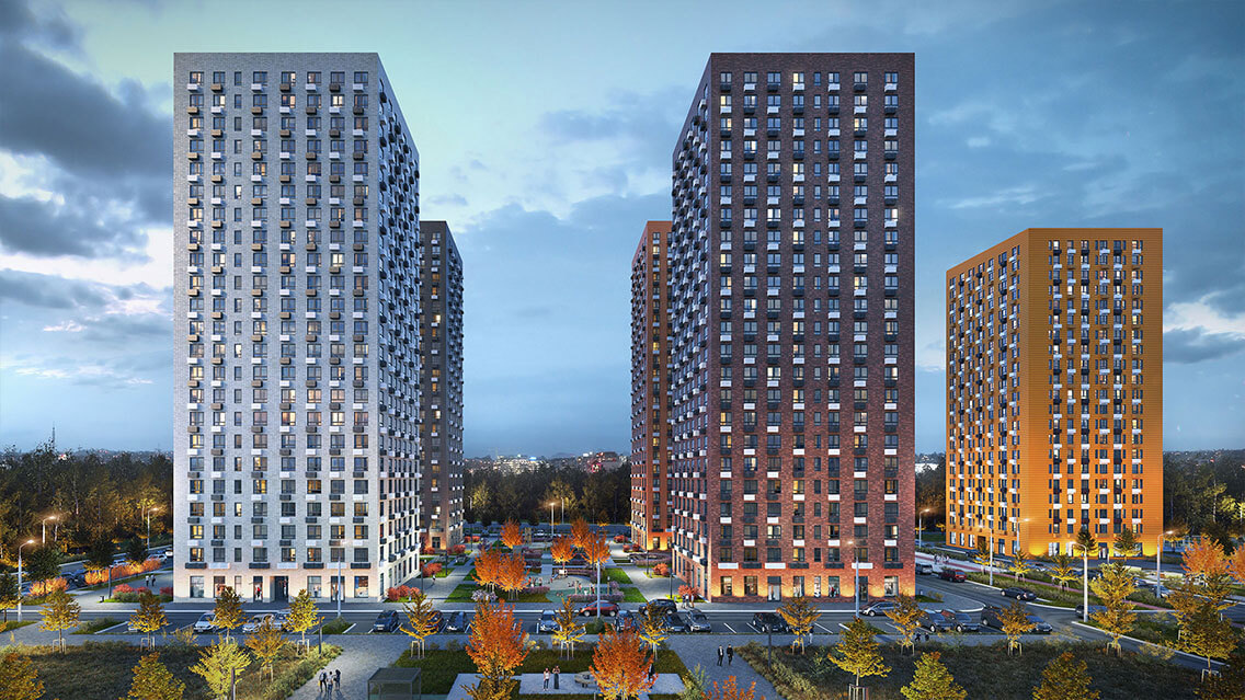 Рендеры жк "Волжский Парк" ПИК