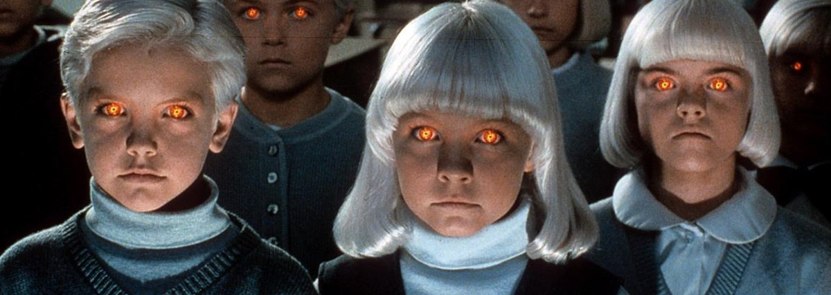 Изображение из свободного доступа: кадр из фильма «Деревня проклятых», 1995