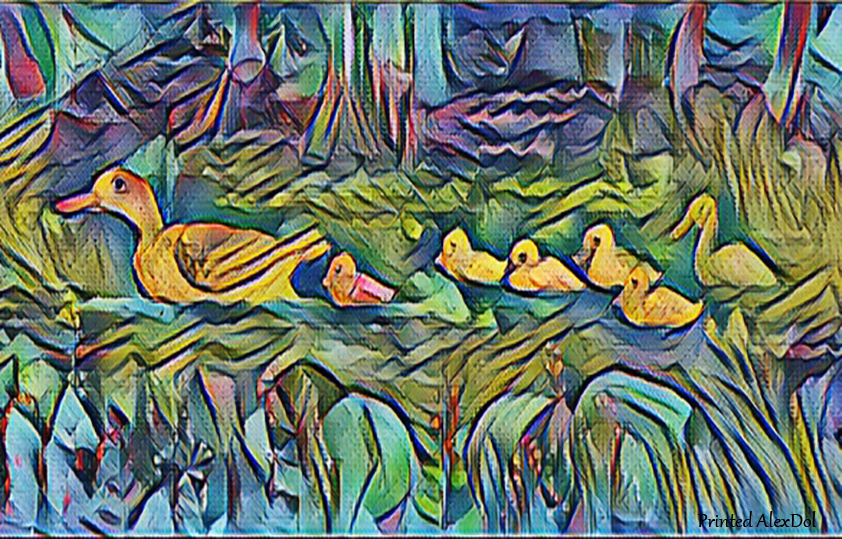 Утка с утятами