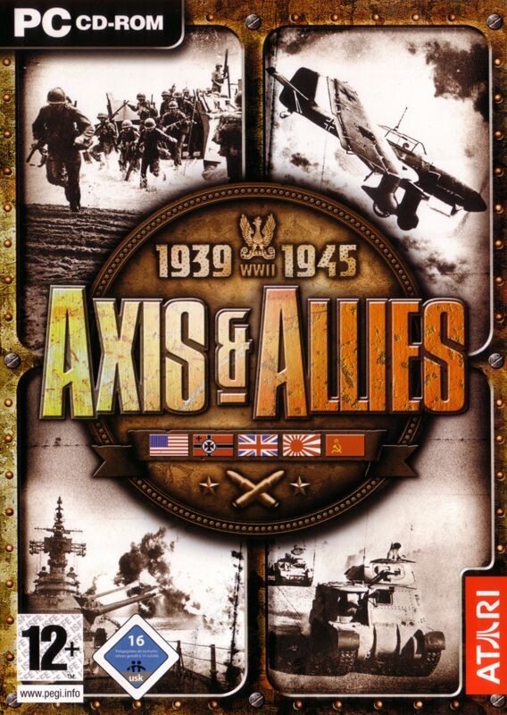 Обложка компьютерной игры Axis & Allies, официальная, зарубежная версия