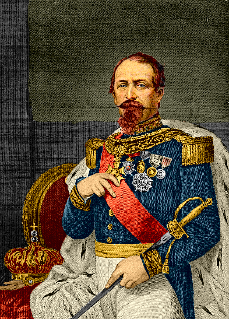 Наполеон III (1808, Париж — 1873, близ Лондона) — французский государственный и политический деятель, племянник Наполеона I, двоюродный брат Наполеона II.