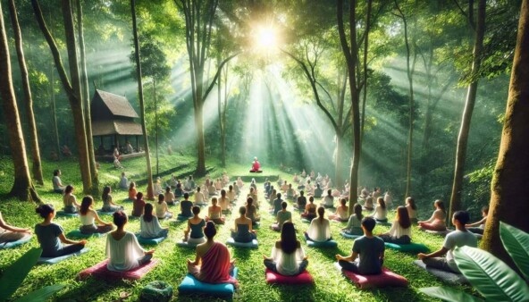 Ретрит тишины на природе