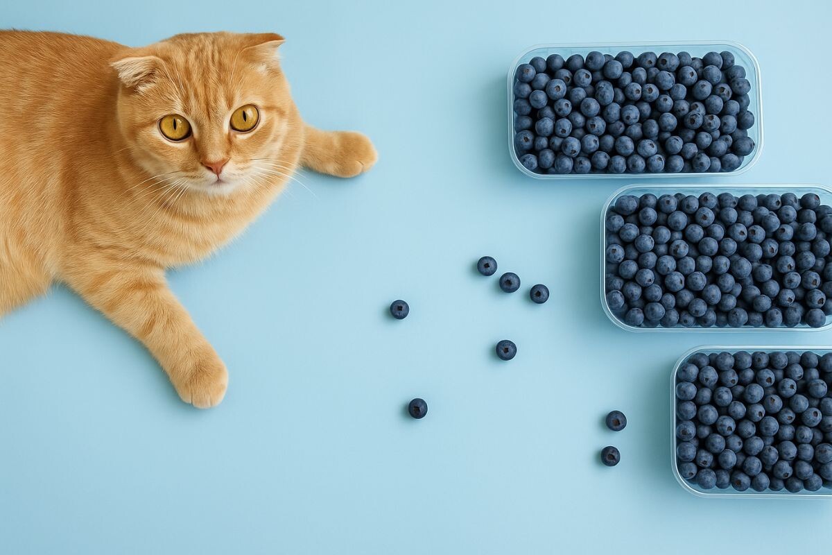 Кот с черникой