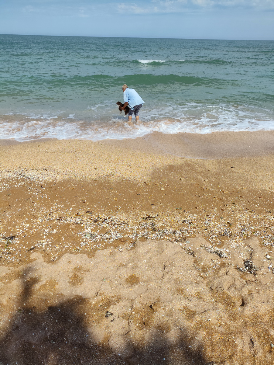 Жду, пока волна пройдет, чтобы еще разок окунуть )))