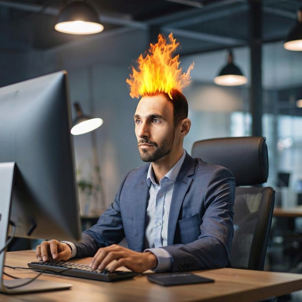 Выгорание - это когда в глазах пустота, а в голове пожар.