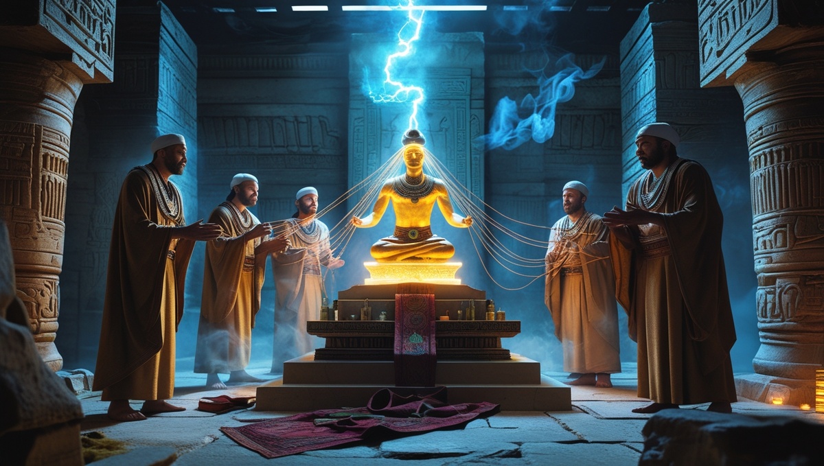 Найденная в 1937 году Багдадская батарейка стала одним из самых загадочных артефактов, когда-нибо попадавших в руки археологов. Одна из теорий ее применения говорит, что жрецы могли заставлять людей верить в "божественные явления": например, при прикосновении к статуе, человек мог ощущать явственное покалывание из-за небольших разрядов электричества.