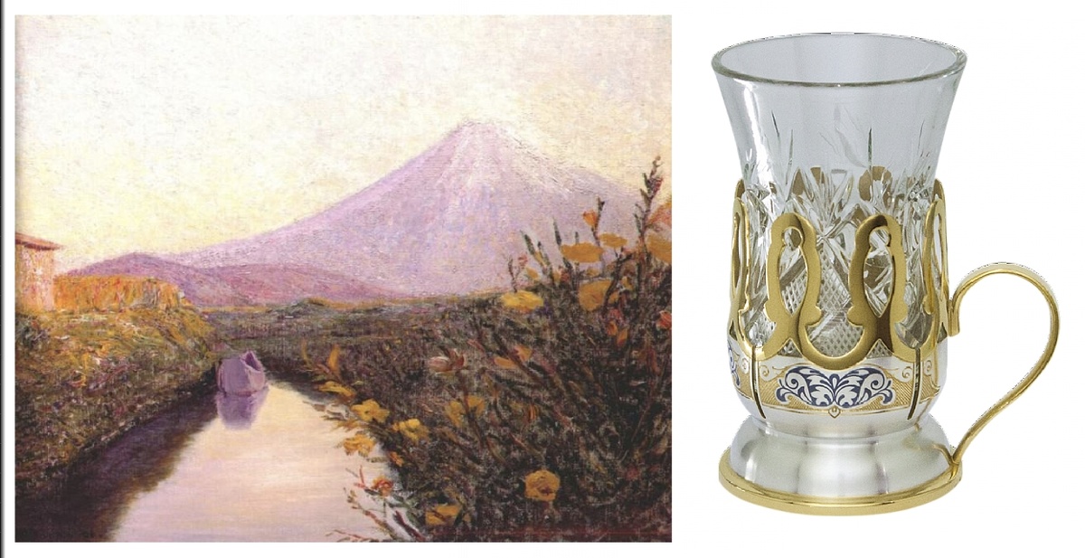 Вид Фудзи с канала, Япония, Лила Кэбот Перри