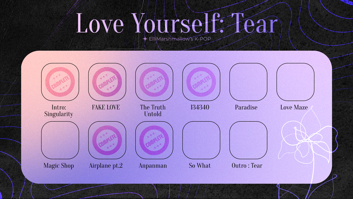 Сделала вот такое бинго, чтобы вам нагляднее было, материалы о каких песнях есть в подборке выше