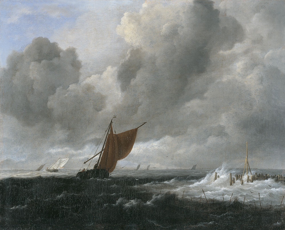 Painting by Jacob van Ruisdael, XVII cent.