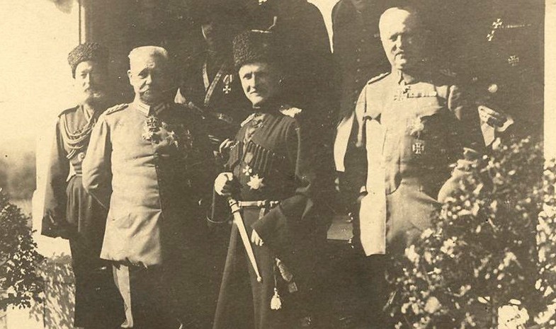 Скоропадский с Гинденбургом и Людендорфом.