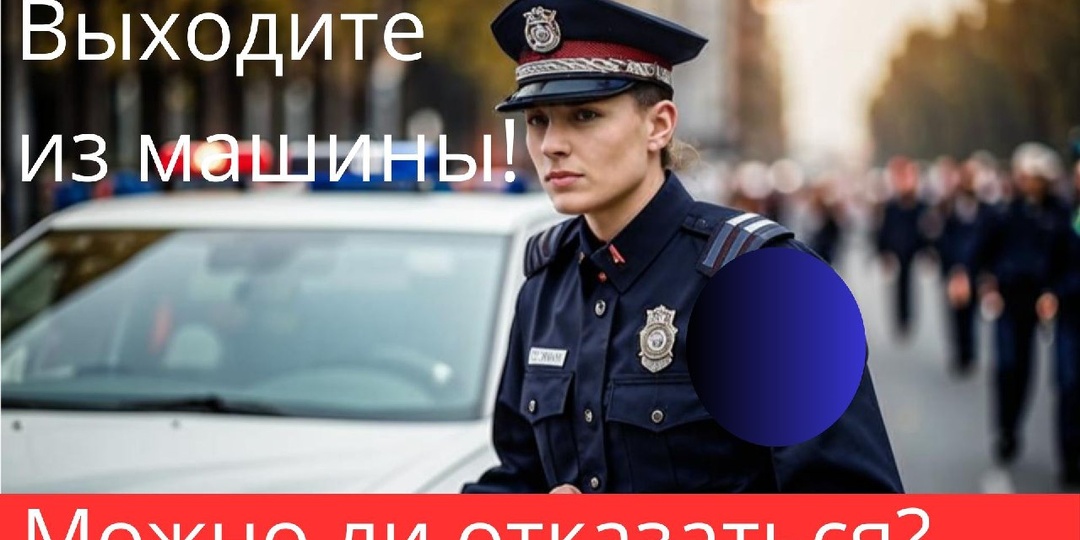 Инспектор ДПС требует выйти из машины. Как поступить?