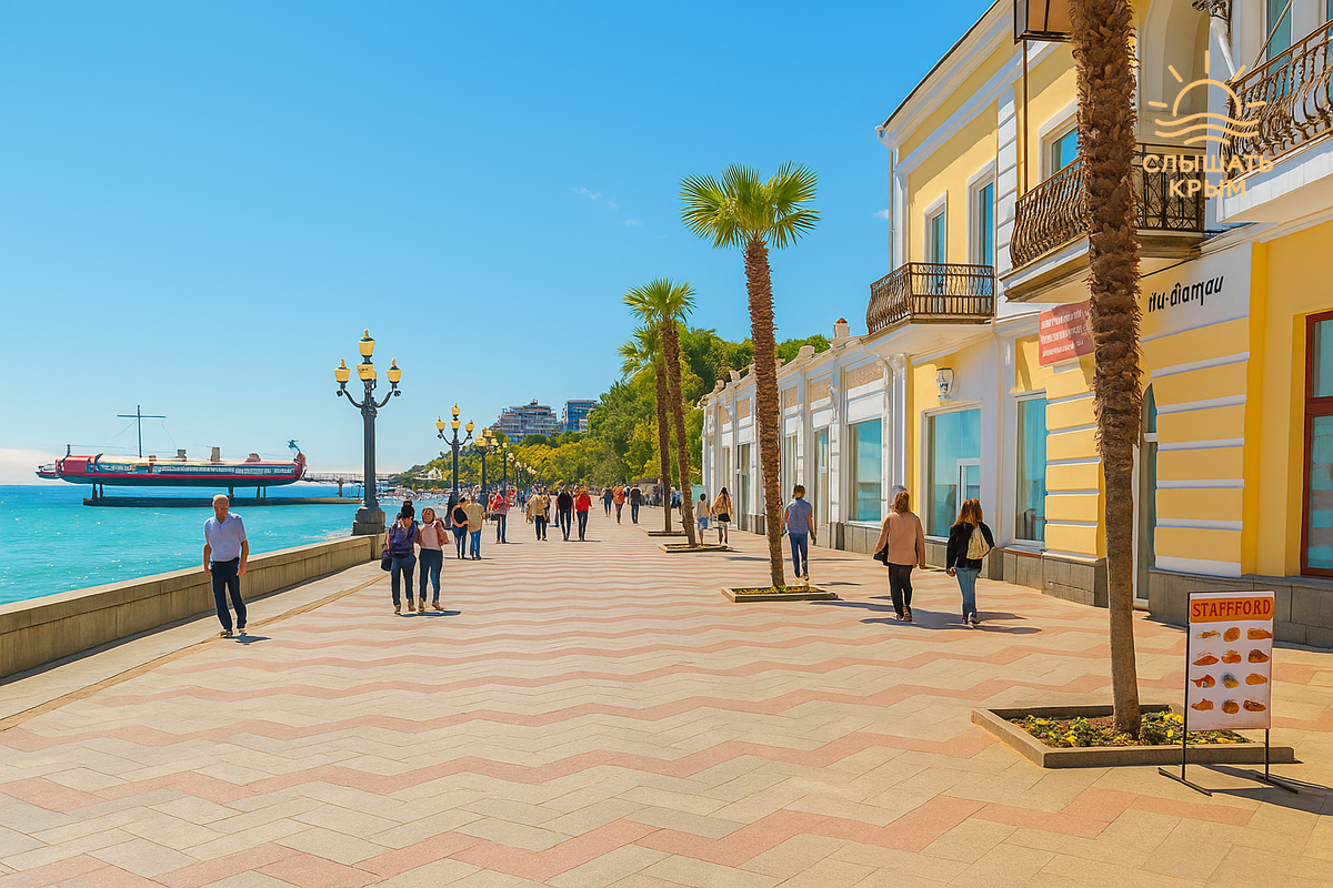 Неспешная прогулка по набережной Ялты