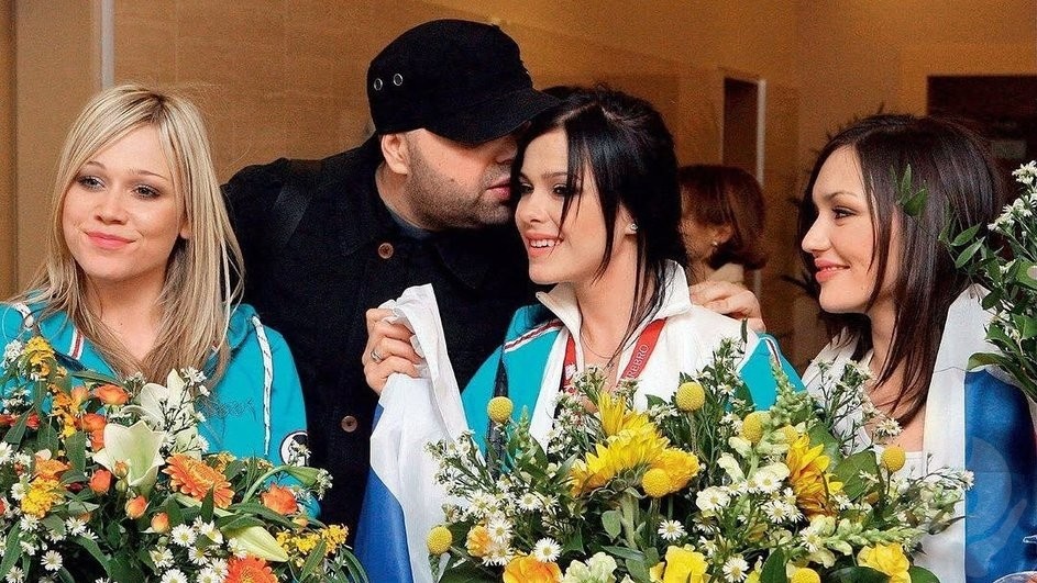    Максим Фадеев и первый состав группы Serebro, фото: соцсети