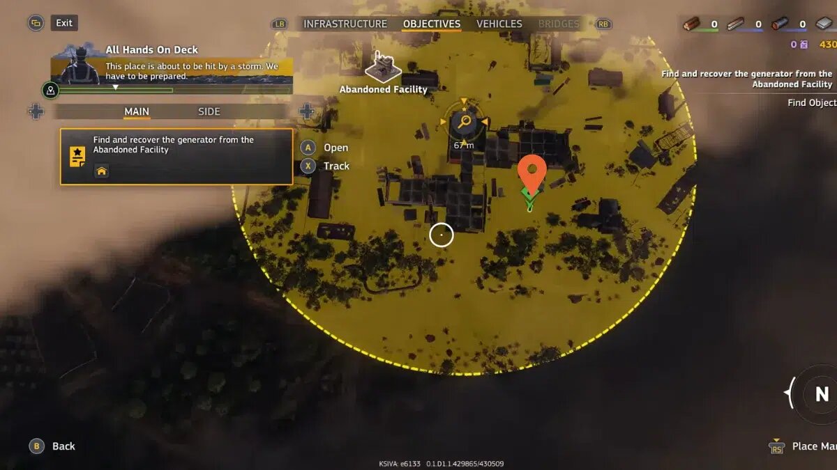    Местоположение генератора