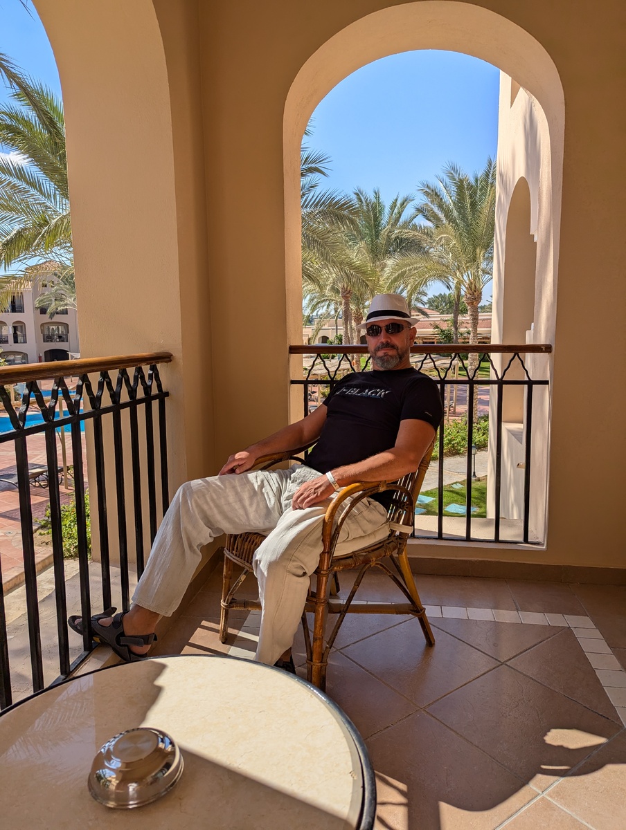 С балкона замечательный вид