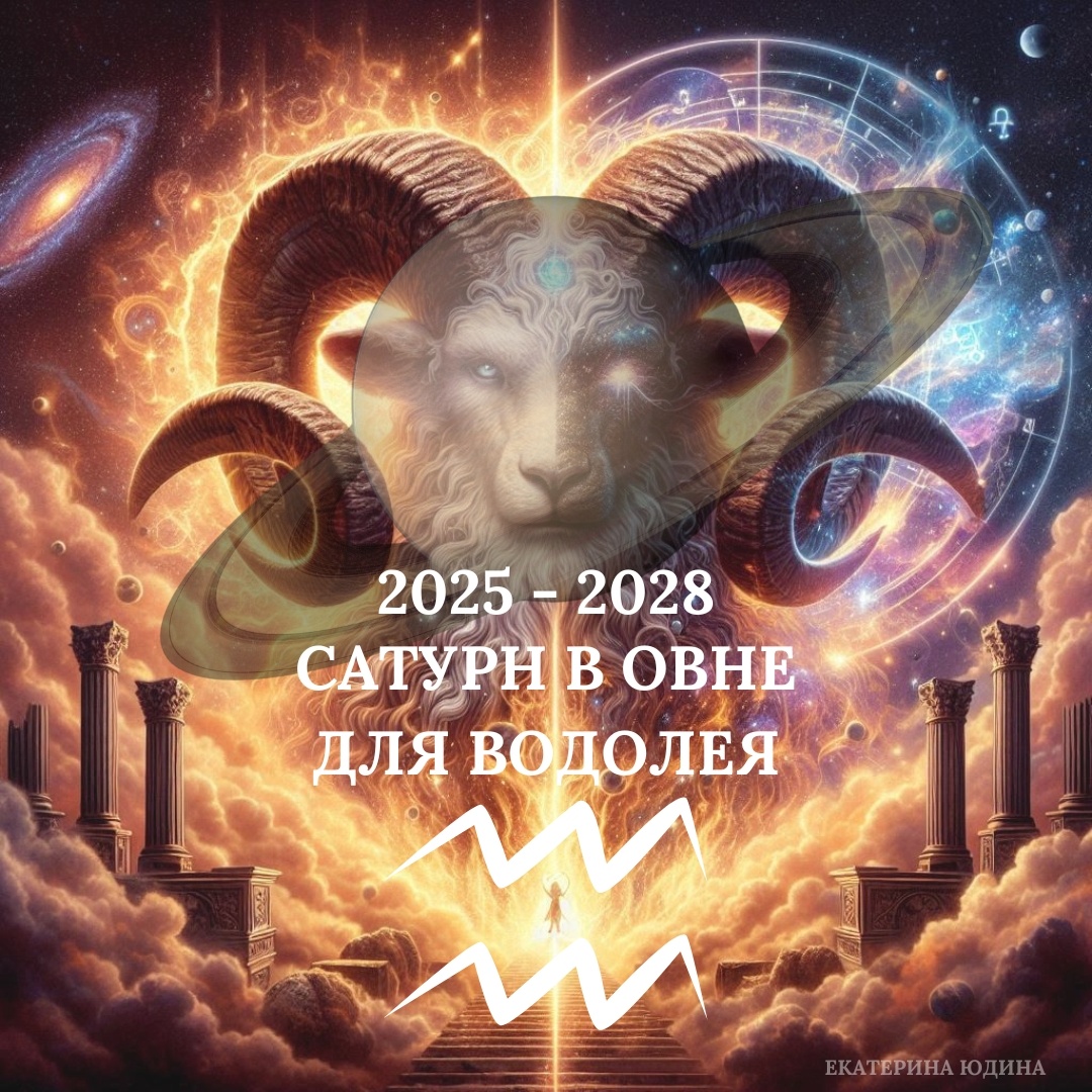 Транзит Сатурна в Овне для Водолеев 2025-2028. Астролог Екатерина Юдина 