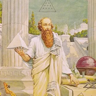 Пифагор,  (около 570–490 гг. до н. э.) — древнегреческий философ, врач и математик, создатель создатель кротонской медицинской школы