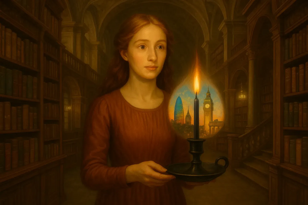 Последняя свеча мадам Морены. Картинка из личного архива автора. "Сила Свечи"@