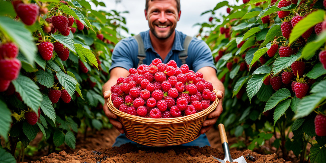 Малина без червей и химии. Мой рецепт сухой «присыпки», который реально работает