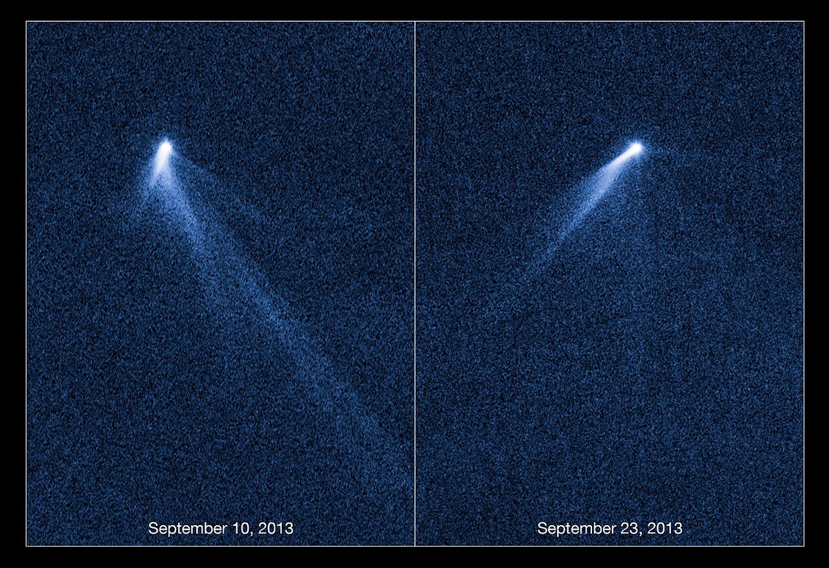 «Хвостатый астероид» 311P/PanSTARRS на снимке Hubble. NASA/ESA.