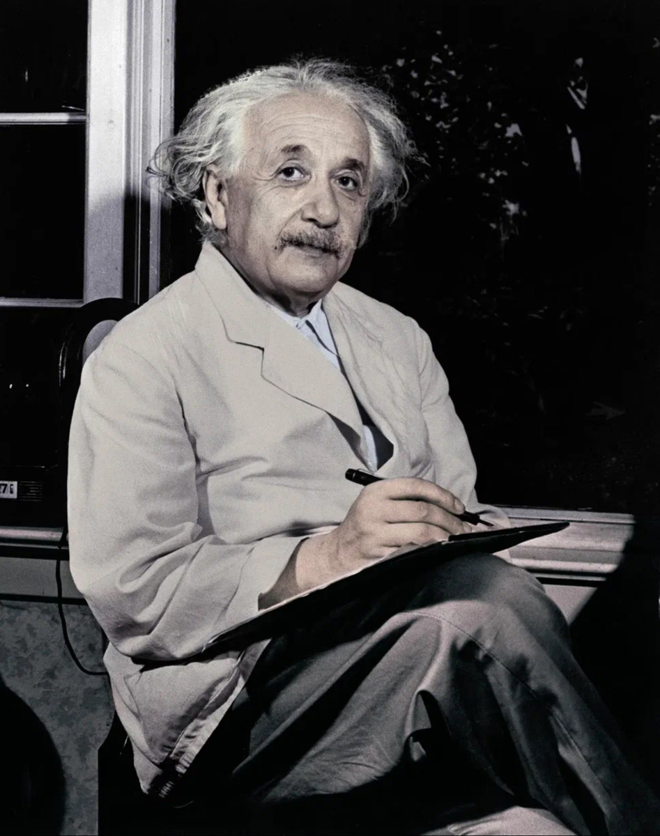 Фото: Альберта Эйнштейна .