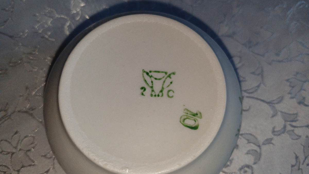 Ретро чай в васильковых тонах. Фото автора 