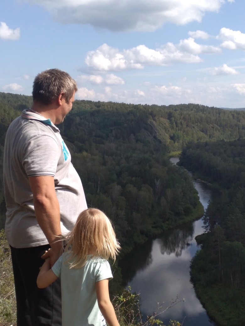 Вид на р. Бердь со скалы, Фото автора