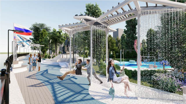    Комсомольская набережная в Астрахани Фото: АиФ/ Администрация Астрахани