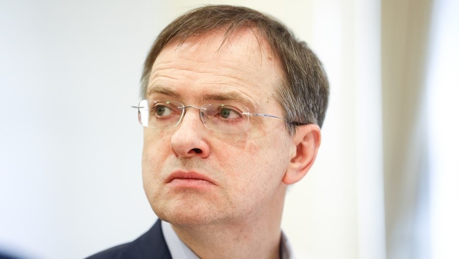    Помощник президента РФ, председатель Российского военно-исторического общества Владимир Мединский. Автор фото: Артём Геодакян / ТАСС