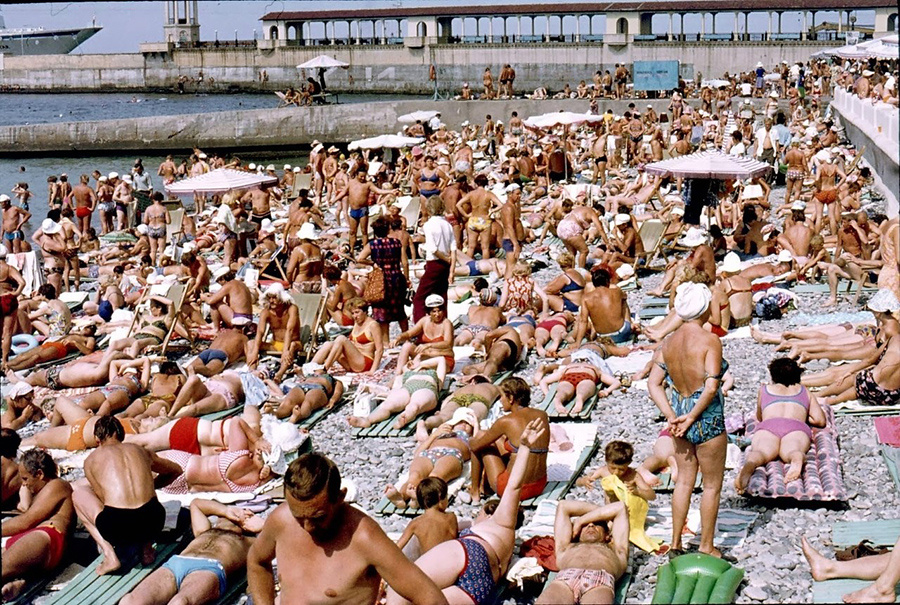 Типичный пляж СССР 