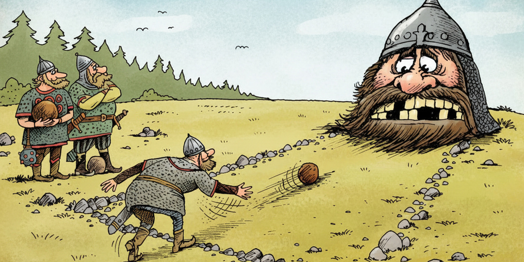 Смешные карикатуры про богатырей от разных художников