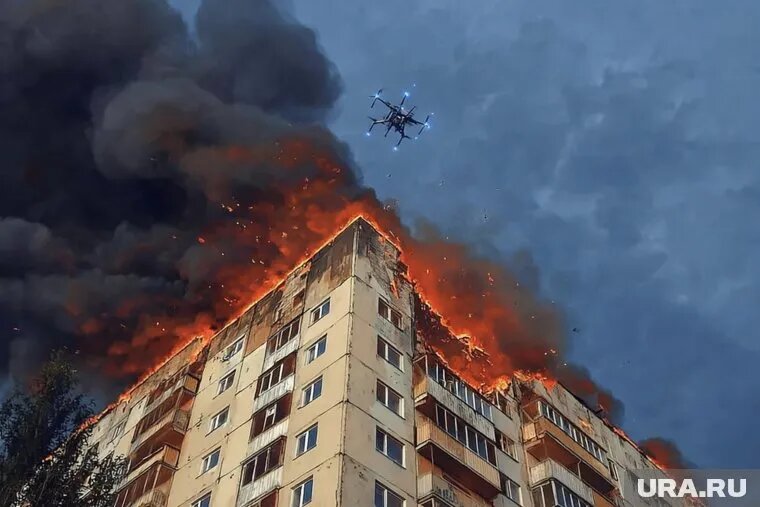 В Белгородской области в результате атаки БПЛА ВСУ погибла местная жительница. Фото: Создано в Midjourney © URA.RU