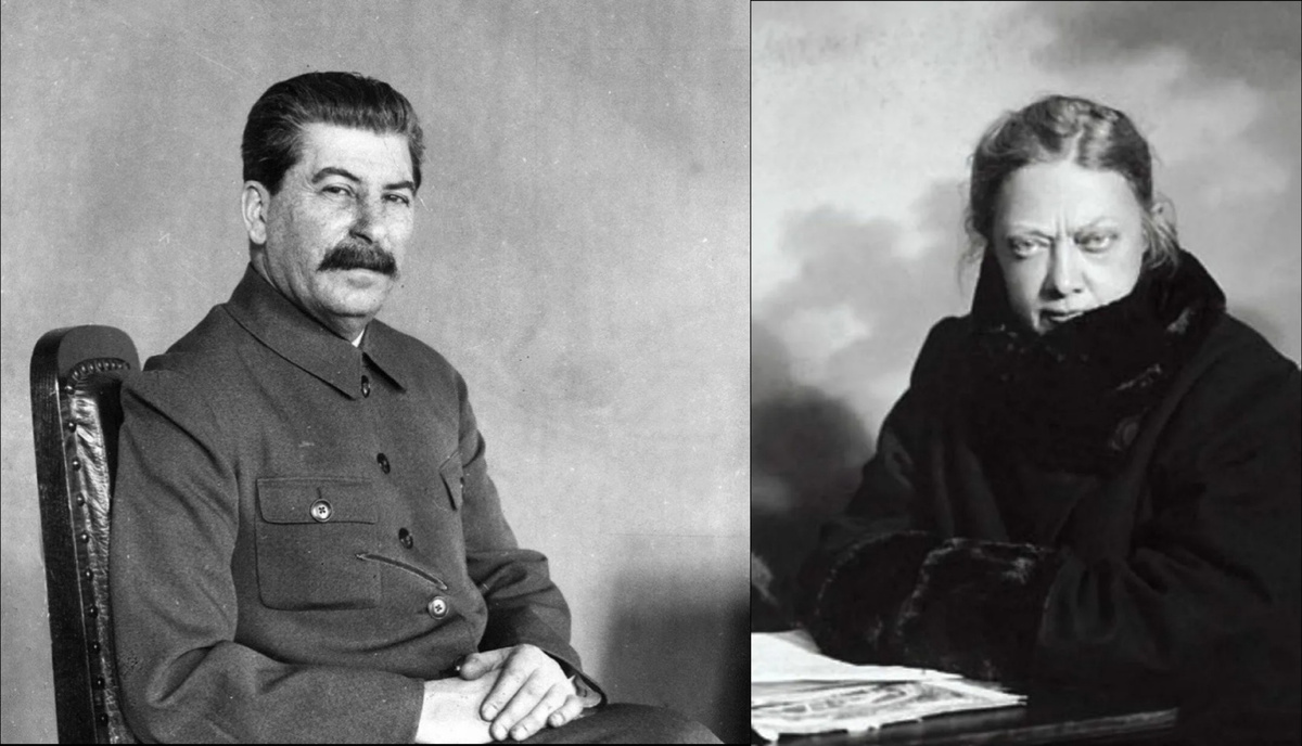 И.В.Сталин и Н.К.Крупская.