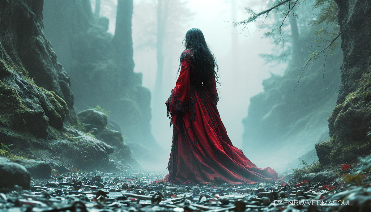 Авторское изображение @vedmasoul. Cгенерировано ИИ. Подклад, переклад, порча