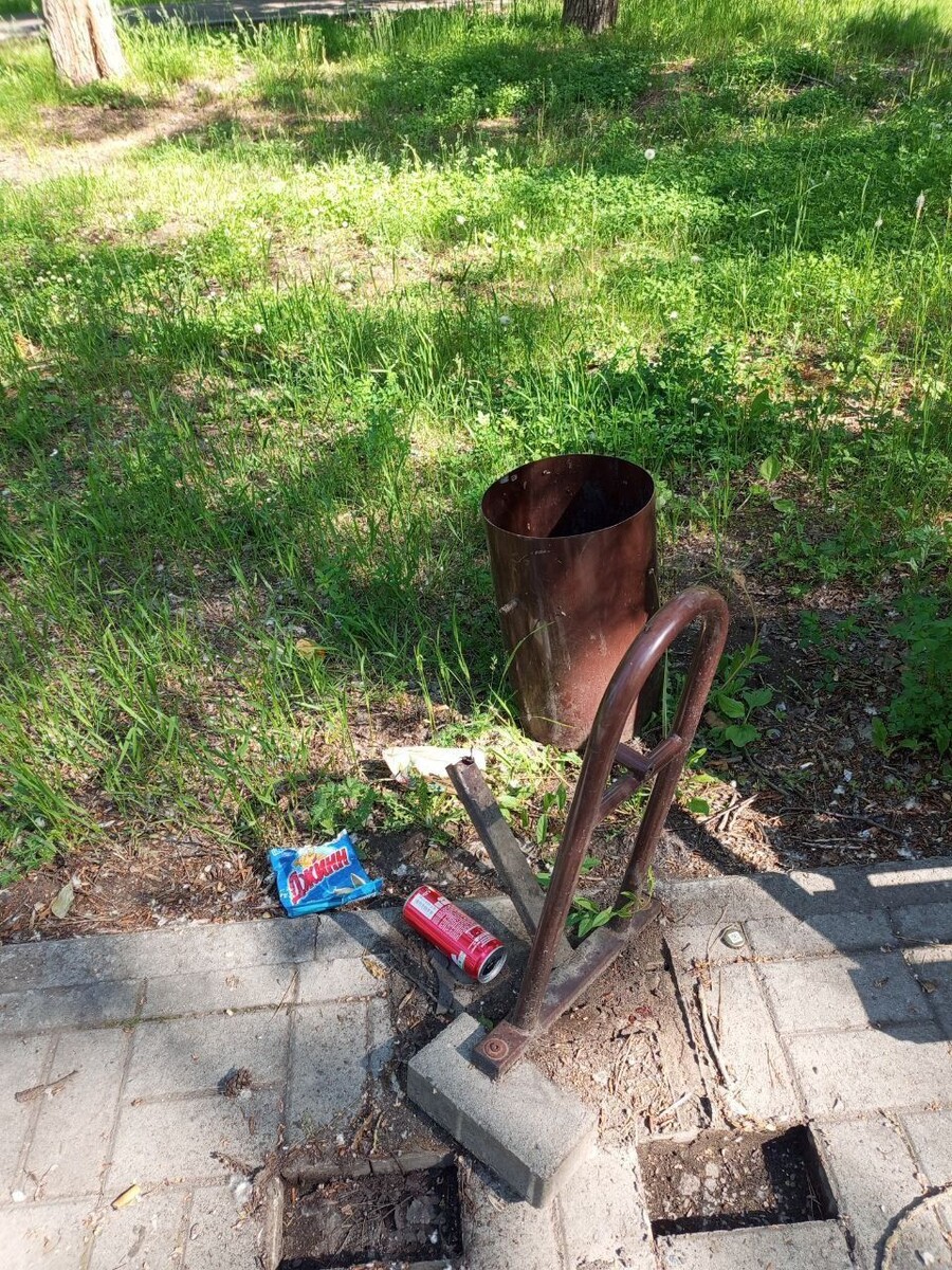    Погром в сквере Вали Максимовой. Источник: t.me/bskgram