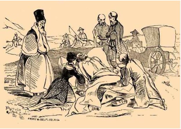 Смерть Потёмкина — гравюра по рисунку Т.Шевченко