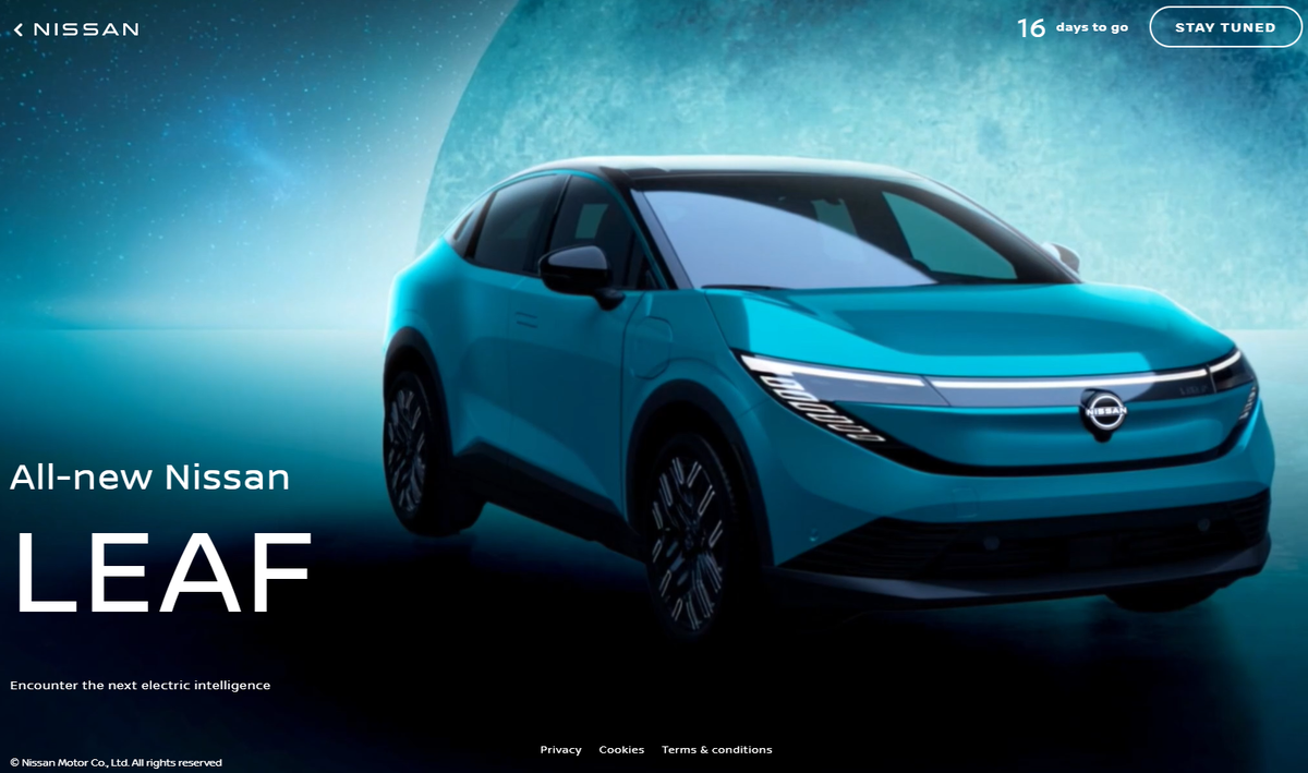 Скрин с официального сайта Nissan GB